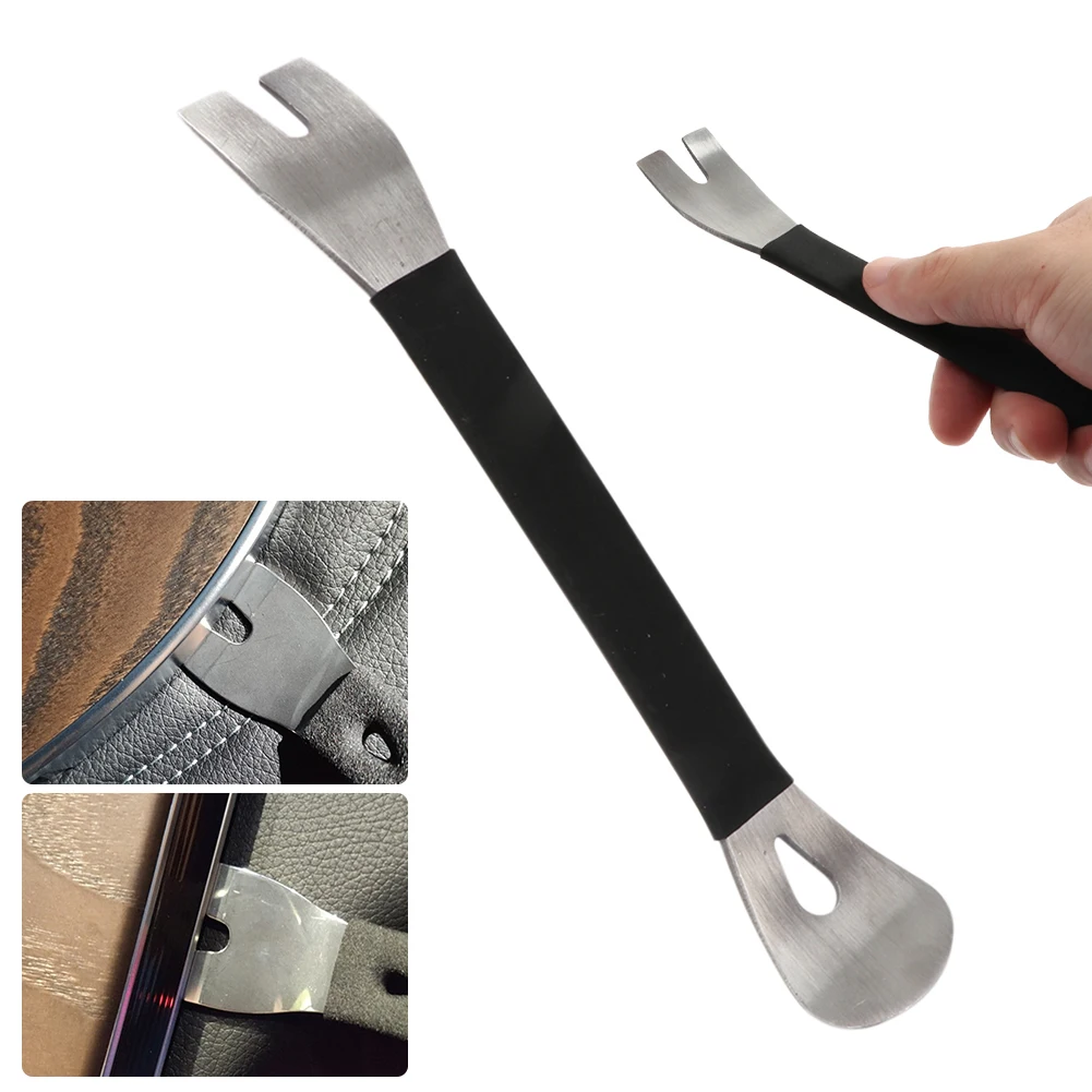 Car Trim Removal Tool Trim Puller Pry Bar Dual Ends Pry Tools For Dashboard Dismantle Door Panel Audio Terminal Fastener Remover
Car Trim Removal Tool Trim Puller Pry Bar Dual Ends Pry Tools For Dashboard Dismantle Door Panel Audio Terminal Fastener Remover
