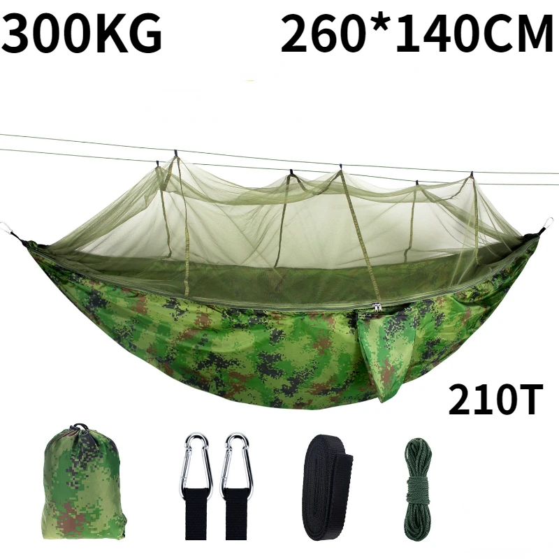 300KG Hammock outdoor anti-mosquito hammock encrypted mesh double 210T parachute nylon belt mosquito net cloth picnic camping
300KG Hammock outdoor anti-mosquito hammock encrypted mesh double 210T parachute nylon belt mosquito net cloth picnic camping