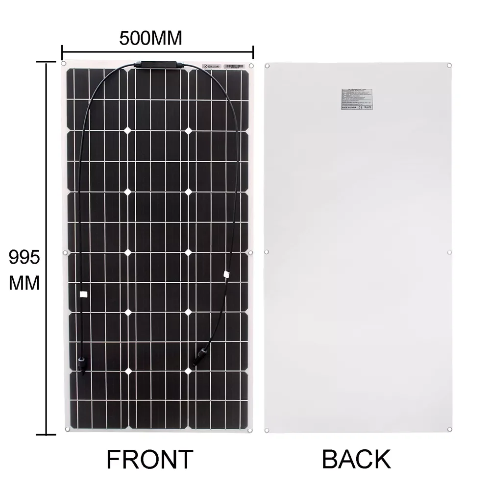 Flexible Solar Panel 300w Fotovoltaic Panel Solar 100w 12V Kit 200w Complete for Charge Battery/Motorhome/Camper Van
Flexible Solar Panel 300w Fotovoltaic Panel Solar 100w 12V Kit 200w Complete for Charge Battery/Motorhome/Camper Van