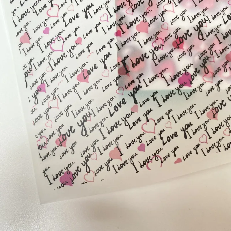 I Love You Designs Gift Packaging Paper Handmade Soap Wrapping paper Valentine's Day Gift Paper Translucent Wax Paper 100pcs/lot
I Love You Designs Gift Packaging Paper Handmade Soap Wrapping paper Valentine's Day Gift Paper Translucent Wax Paper 100pcs/lot