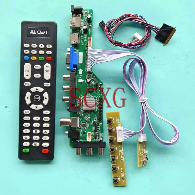 

For N173FGE N173O6-L01/-L02 Laptop Screen DVB Digital Driver Board 1600*900 17.3" LVDS 40 Pin Kit USB AV RF HDMI-Compatible VGA