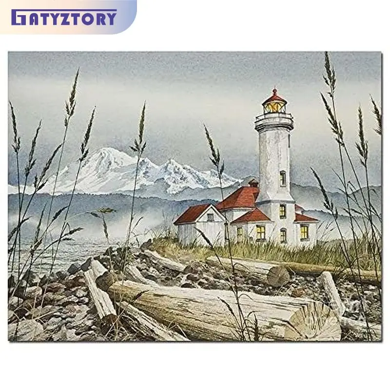GATYZTORY Full Round Square Diamond Painting Frame Seaside Lighthouse For Adults Mosaic Diamond Home Decors Diy Crafts Gift
GATYZTORY Full Round Square Diamond Painting Frame Seaside Lighthouse For Adults Mosaic Diamond Home Decors Diy Crafts Gift