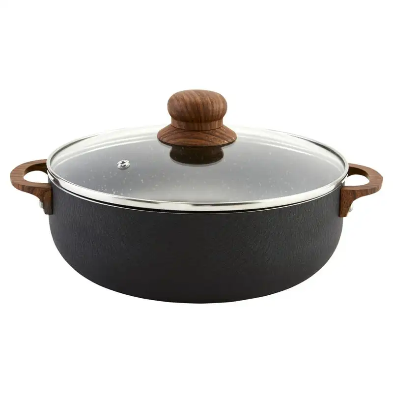 Quart Aluminum Black Stone nonstick Caldero with Glass Lid & Woodlook Handles Baking tray Aluminium pan Air fryer liner Takoyaki
Quart Aluminum Black Stone nonstick Caldero with Glass Lid & Woodlook Handles Baking tray Aluminium pan Air fryer liner Takoyaki