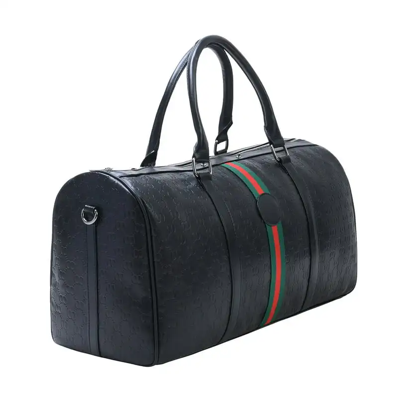 

Luxurious Embossed Women's PU Leather Weekender Travel Duffel Bag - Perfect for Stylish Weekend Getaways!
