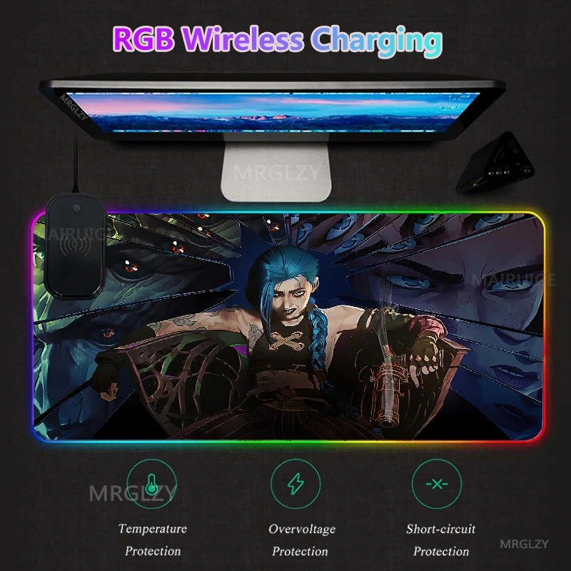 Коврик для мыши Arcane JINX VI RGB с беспроводной зарядкой и светодиодной подсветкой
Коврик для мыши Arcane JINX VI RGB с беспроводной зарядкой и светодиодной подсветкой