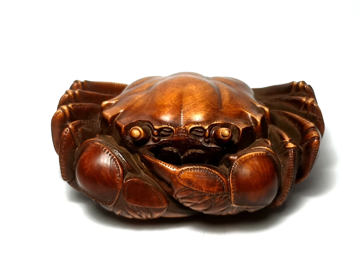 1919 Collection Old China Boxwood Hand Carved wealth crab Figure statue family Decoration gift
1919 Collection Old China Boxwood Hand Carved wealth crab Figure statue family Decoration gift