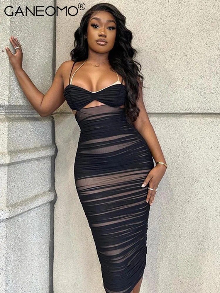 Black Cut Out Straps Bodycon Backless Prom Midi Dress For Women 2022 Summer Elegant Sexy Evening Party Tulle Slip Long Dresses
Black Cut Out Straps Bodycon Backless Prom Midi Dress For Women 2022 Summer Elegant Sexy Evening Party Tulle Slip Long Dresses