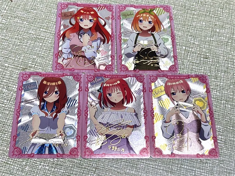 5 штук/набор, типичные аниме «сделай сам», Quintuplets Nakano Ichika Nino, Золотая подпись, Классическая анимационная Коллекционная открытка, Подарочная Игрушка 01
5 штук/набор, типичные аниме «сделай сам», Quintuplets Nakano Ichika Nino, Золотая подпись, Классическая анимационная Коллекционная открытка, Подарочная Игрушка 01