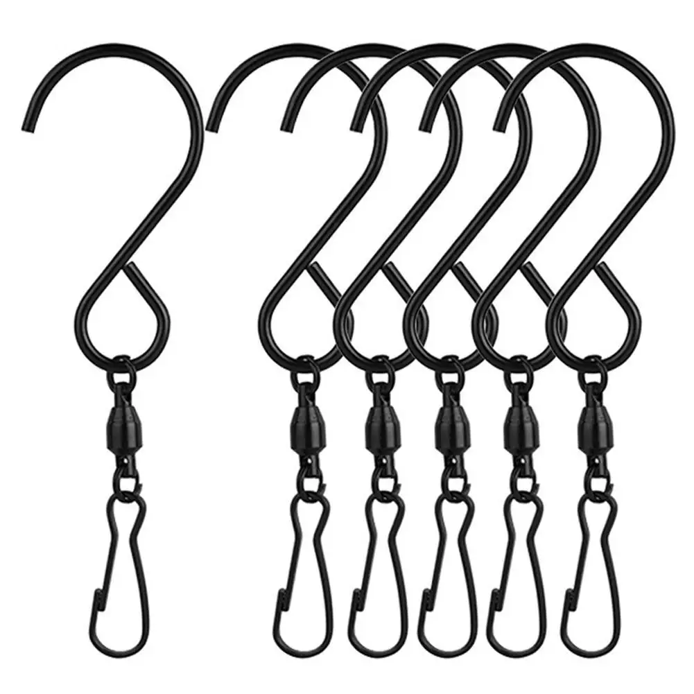 10Pcs S Hooks for Hanging Smooth Spinning Swivel Clips Hanging Hooks Heavy Duty Metal Hooks for Pots Pans Plants Bags Cups Cloth
10Pcs S Hooks for Hanging Smooth Spinning Swivel Clips Hanging Hooks Heavy Duty Metal Hooks for Pots Pans Plants Bags Cups Cloth