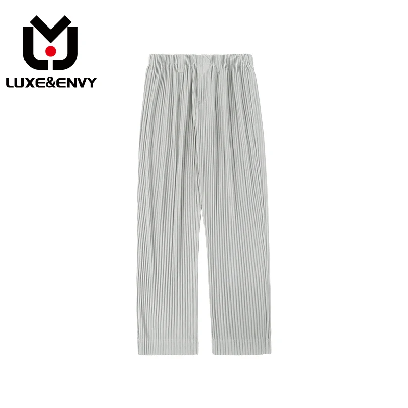 LUXE&ENVY /men's wear stretch fold fabric thin style loose wide leg pants straight pleated casual pants for male Y3059
LUXE&ENVY /men's wear stretch fold fabric thin style loose wide leg pants straight pleated casual pants for male Y3059