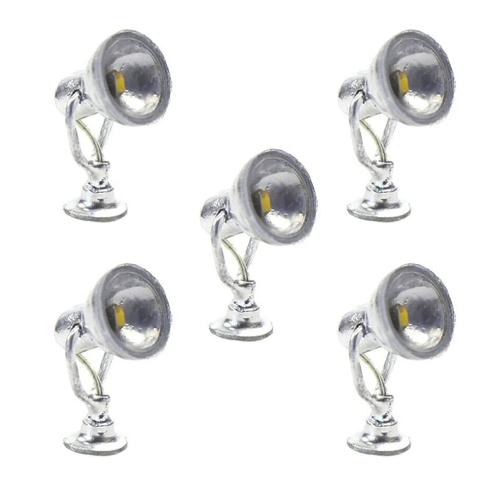 LYM20 5pcs Model Railway 187 Lamp Spotlight Flood Lights HO Scale Warm White LEDs Perfect for Nighttime Railway Scenarios
LYM20 5pcs Model Railway 187 Lamp Spotlight Flood Lights HO Scale Warm White LEDs Perfect for Nighttime Railway Scenarios