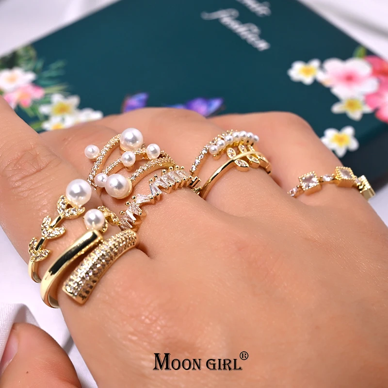 Gold Pearl Opening Rings For Women Fashion Luxury Zircon Copper Alloy Ring Party 2022 Trend Girl Jewelry Gift Accessories
Gold Pearl Opening Rings For Women Fashion Luxury Zircon Copper Alloy Ring Party 2022 Trend Girl Jewelry Gift Accessories