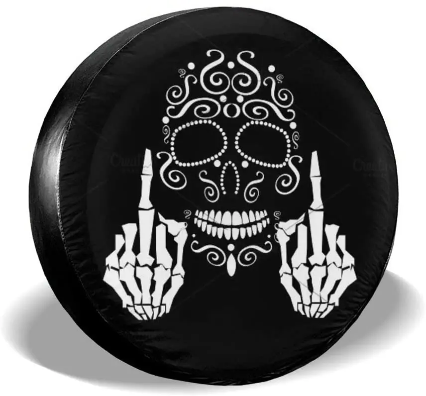 Foruidea Black White Skull Spare Tire Cover Waterproof Dust-Proof UV Sun Wheel Tire Cover Fit for Jeep,Trailer, RV, SUV
Foruidea Black White Skull Spare Tire Cover Waterproof Dust-Proof UV Sun Wheel Tire Cover Fit for Jeep,Trailer, RV, SUV