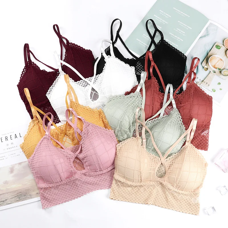 New LingGrace beautiful back wrap chest sexy temptation suspender vest bottoming bra comfortable breathable girl underwear 
New LingGrace beautiful back wrap chest sexy temptation suspender vest bottoming bra comfortable breathable girl underwear