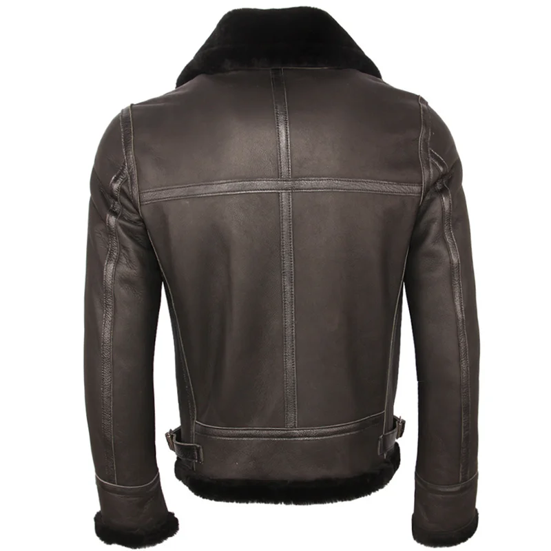 Classic Fight Jacket 100% Natural Shearling Coat Men Pilot Leather Jacket Aviator Thick Fur Coat Winter Warm Clothing M361
Classic Fight Jacket 100% Natural Shearling Coat Men Pilot Leather Jacket Aviator Thick Fur Coat Winter Warm Clothing M361