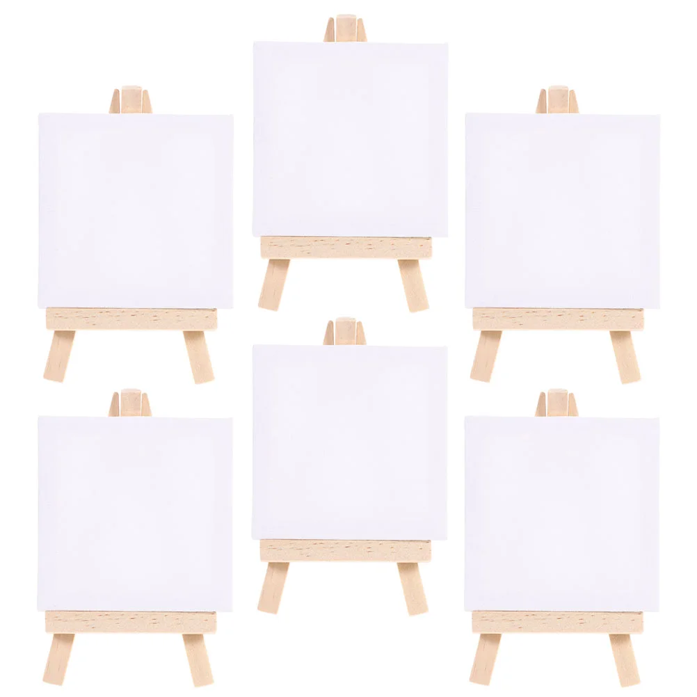 6 Sets Easel Small Tiny Painting Canvas Crafted DIY Mini Accessories Decorate Delicate Stand Child
6 Sets Easel Small Tiny Painting Canvas Crafted DIY Mini Accessories Decorate Delicate Stand Child