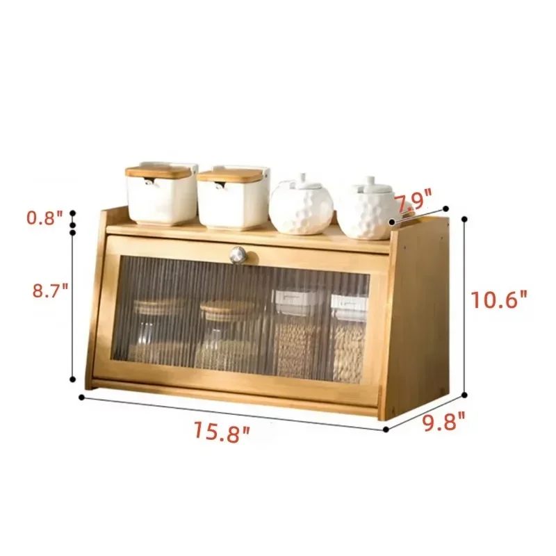 Delightfully Compact, Perfect Small Roll Top Bread Box Bakery Storage Solution For Your Kitchen Countertop With Window- Maximum
Delightfully Compact, Perfect Small Roll Top Bread Box Bakery Storage Solution For Your Kitchen Countertop With Window- Maximum