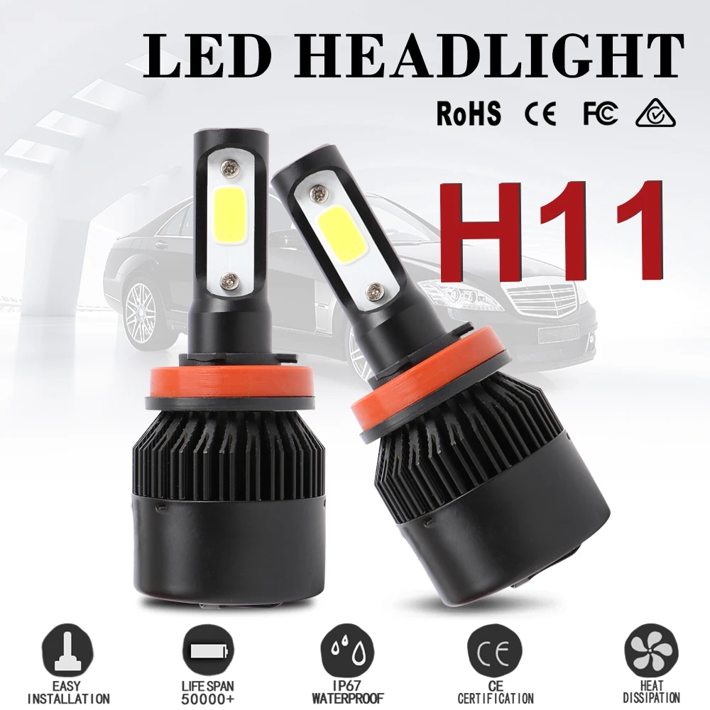 2PCs S2 H7 H4 H11 LED Bulb Car Headlight H1 H3 H27 9005/HB3 9006/HB4 Hi-Lo Beam 72W 16000LM Auto Headlamp LEDs Fog Light
2PCs S2 H7 H4 H11 LED Bulb Car Headlight H1 H3 H27 9005/HB3 9006/HB4 Hi-Lo Beam 72W 16000LM Auto Headlamp LEDs Fog Light