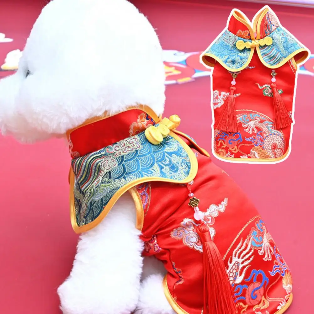 Dog Tang Suit Pet Clothes Tassel Design Exquisite Dress Up Cloth Pet Dog Chinese New Year Clothes Puppy Tang Suit Pet Supplies
Dog Tang Suit Pet Clothes Tassel Design Exquisite Dress Up Cloth Pet Dog Chinese New Year Clothes Puppy Tang Suit Pet Supplies