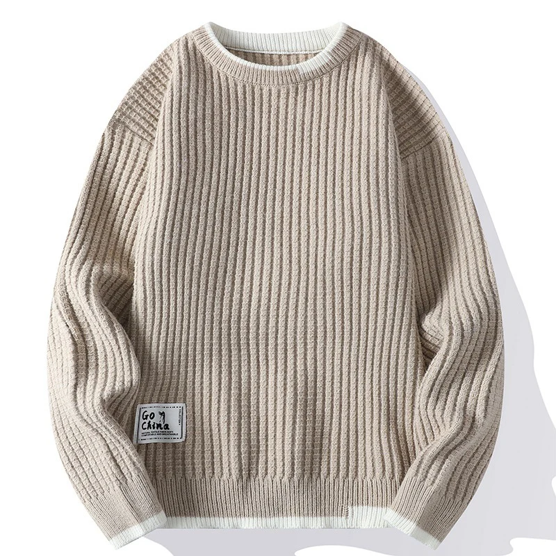 Пуловер Мужской трикотажный с круглым вырезом, в Корейском стиле
Пуловер Мужской трикотажный с круглым вырезом, в Корейском стиле