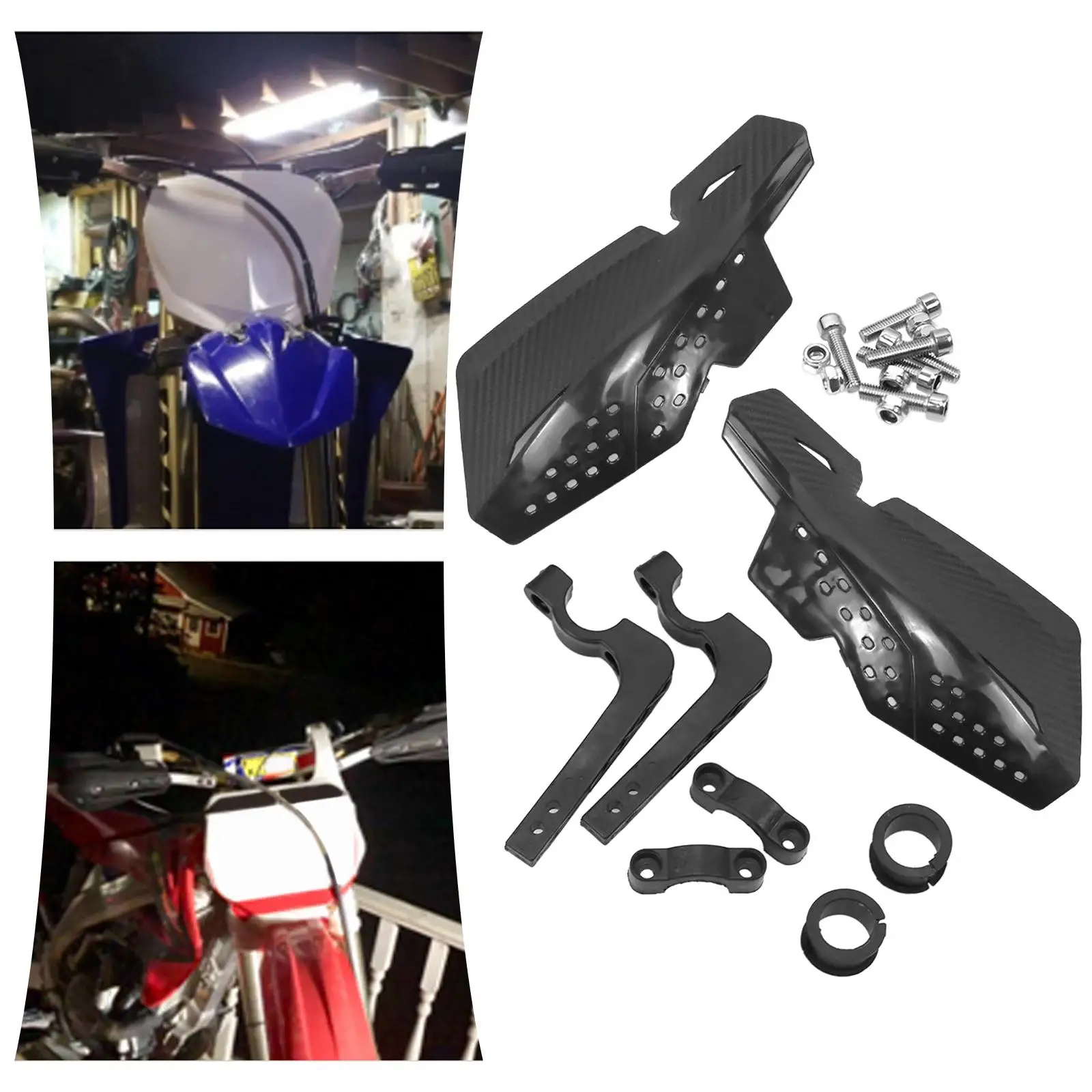 Handguards, 7/8" 22mm Deflectors Hand Guards for Motocross Handlebars Accessories 
Handguards, 7/8" 22mm Deflectors Hand Guards for Motocross Handlebars Accessories