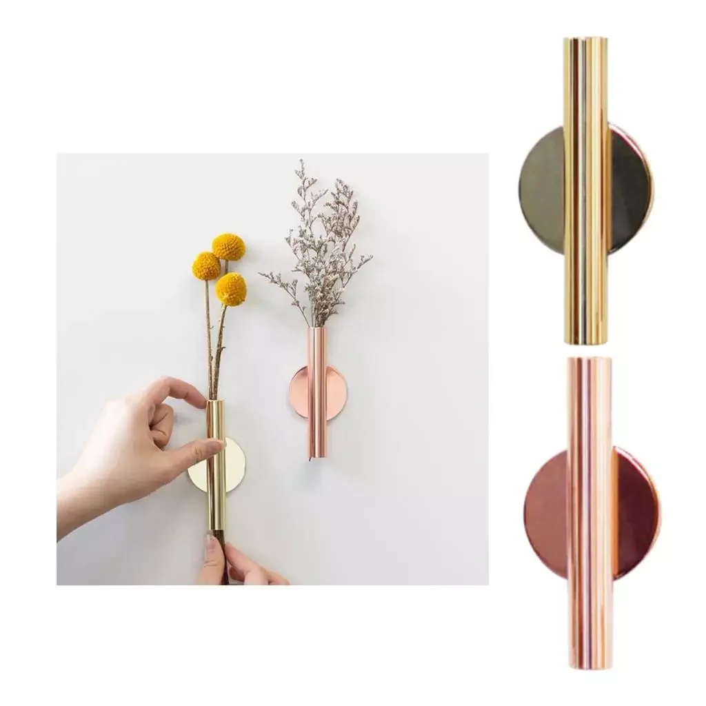 Wall Mounted Flower Tube f/ Flower Display Wall Metal Vase Decoration Holder
Wall Mounted Flower Tube f/ Flower Display Wall Metal Vase Decoration Holder