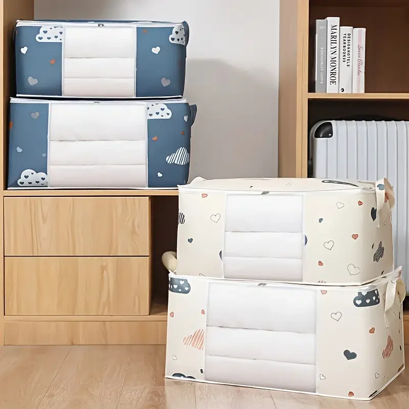 1pc Household Quilt Storage Bag, Clothes Storage Box, Dust-proof Cartoon Graphic Closet Storage Bag
1pc Household Quilt Storage Bag, Clothes Storage Box, Dust-proof Cartoon Graphic Closet Storage Bag