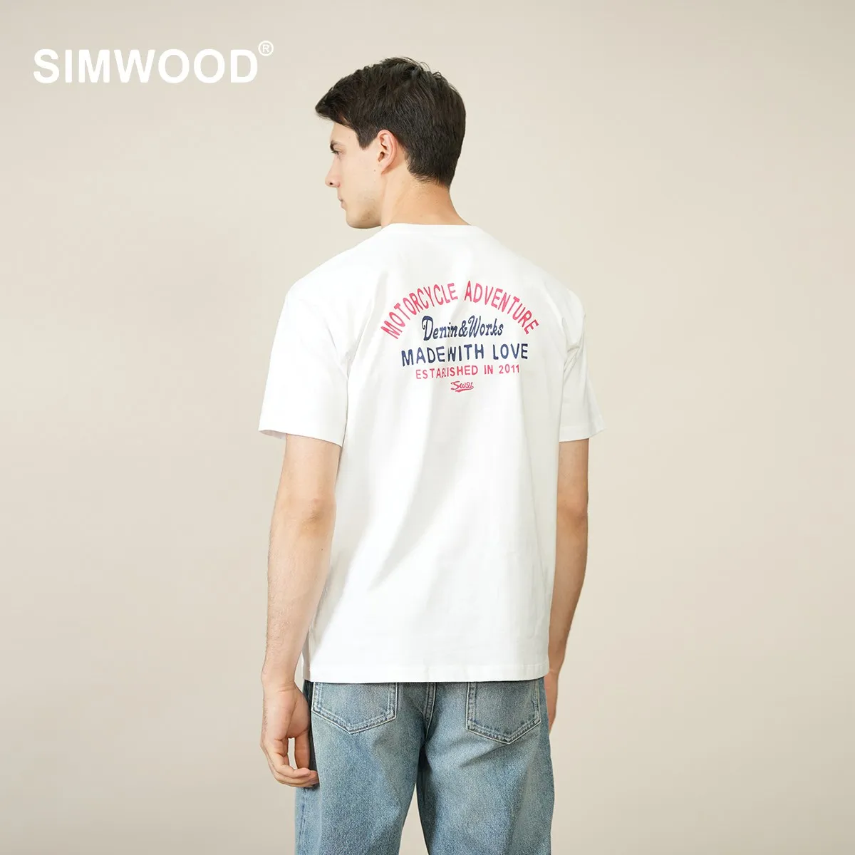 SIMWOOD 2022 летние новые футболки с буквенным принтом, 100% хлопок, удобные дышащие топы размера плюс, брендовая одежда 
SIMWOOD 2022 летние новые футболки с буквенным принтом, 100% хлопок, удобные дышащие топы размера плюс, брендовая одежда