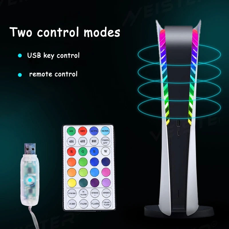 RGB Marquee Light Bar Strip with Illusion Multiple-color Effects & Remote Control Compatible with PS5 Host
RGB Marquee Light Bar Strip with Illusion Multiple-color Effects & Remote Control Compatible with PS5 Host