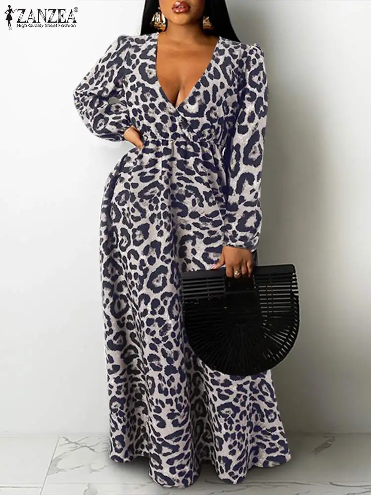 Женский леопардовый напольный кафтан ZANZEA, богемное Макси-платье 2022, Осеннее вечернее платье с V-образным вырезом, длинное праздничное элега...
Женский леопардовый напольный кафтан ZANZEA, богемное Макси-платье 2022, Осеннее вечернее платье с V-образным вырезом, длинное праздничное элега...