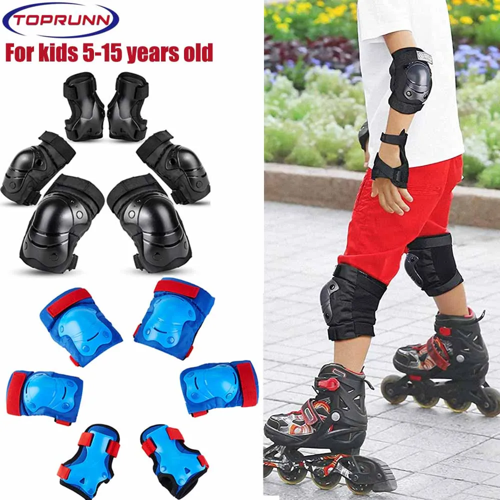 6 Pcs Kids skateboard knee pads wrist pads elbow pads outdoor Skating Bike 3-15 years old children's sports protective gear
6 Pcs Kids skateboard knee pads wrist pads elbow pads outdoor Skating Bike 3-15 years old children's sports protective gear