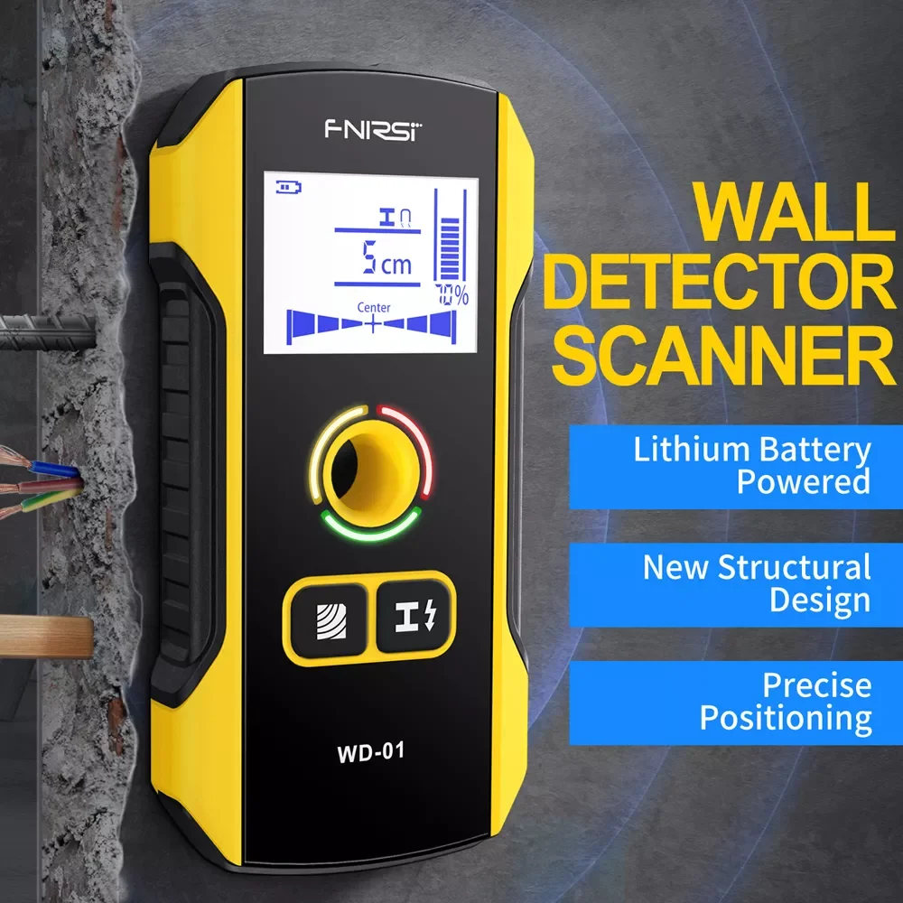 Scanner Digital Handheld Professional Detector Scanner Wooden AC Wires Metal Pipes Rebars Indicator Light Drill Positioning
Scanner Digital Handheld Professional Detector Scanner Wooden AC Wires Metal Pipes Rebars Indicator Light Drill Positioning