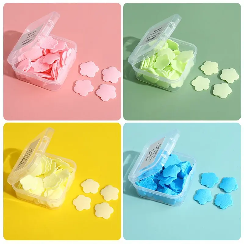 100Pcs/Box Portable Skin Friendly Fresh Hand Washing Toilet Soap Slice Disposable Petal Soaps Flakes Household for Girls/travel
100Pcs/Box Portable Skin Friendly Fresh Hand Washing Toilet Soap Slice Disposable Petal Soaps Flakes Household for Girls/travel