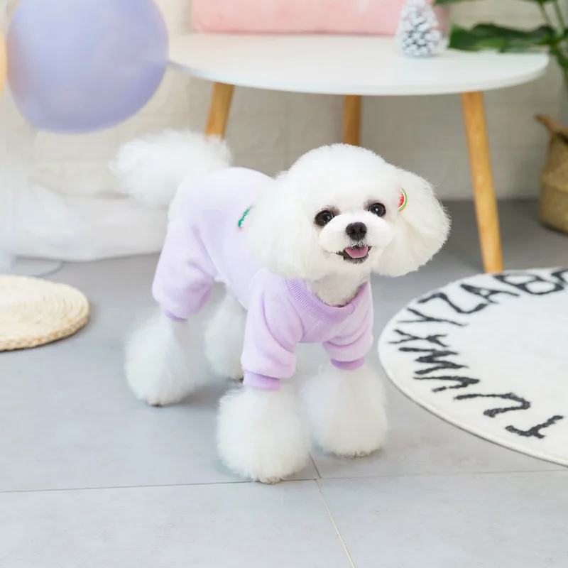 Dog Clothes 21 Autumn and Winter Clothes New Fruit Four-legged Sweater Teddy Small Dog Pet Double-sided Flannel, Soft and Thick
Dog Clothes 21 Autumn and Winter Clothes New Fruit Four-legged Sweater Teddy Small Dog Pet Double-sided Flannel, Soft and Thick