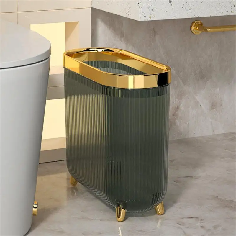 Household Luxury Cover Small Penh Light Basket Without Four-legged Phnom New Bathroom Narrow Trash Can Paper Kitchen Toilet
Household Luxury Cover Small Penh Light Basket Without Four-legged Phnom New Bathroom Narrow Trash Can Paper Kitchen Toilet
