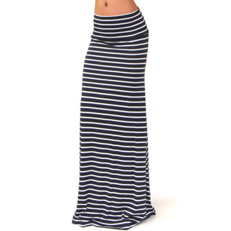 Fashion Women Summer New Long Skirt Striped Wave Charming Elastic High Waist Boho Printing Saia Falda Female Maxi Skirt
Fashion Women Summer New Long Skirt Striped Wave Charming Elastic High Waist Boho Printing Saia Falda Female Maxi Skirt