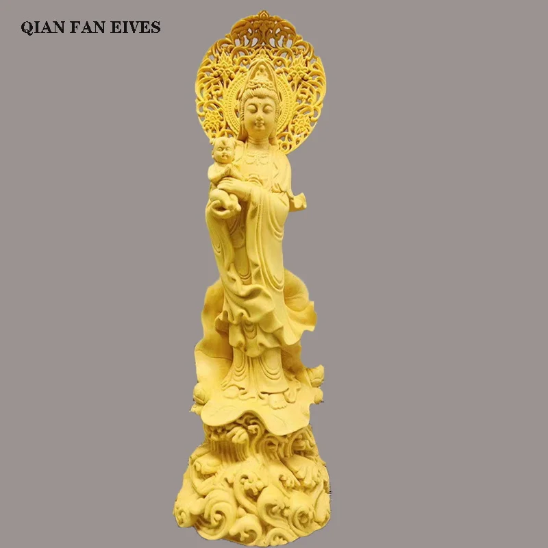 Solid wood gifting child, Guanyin Bodhisattva statue, modern art sculpture,Chinese Buddha Statue,Home blessing decorations
Solid wood gifting child, Guanyin Bodhisattva statue, modern art sculpture,Chinese Buddha Statue,Home blessing decorations