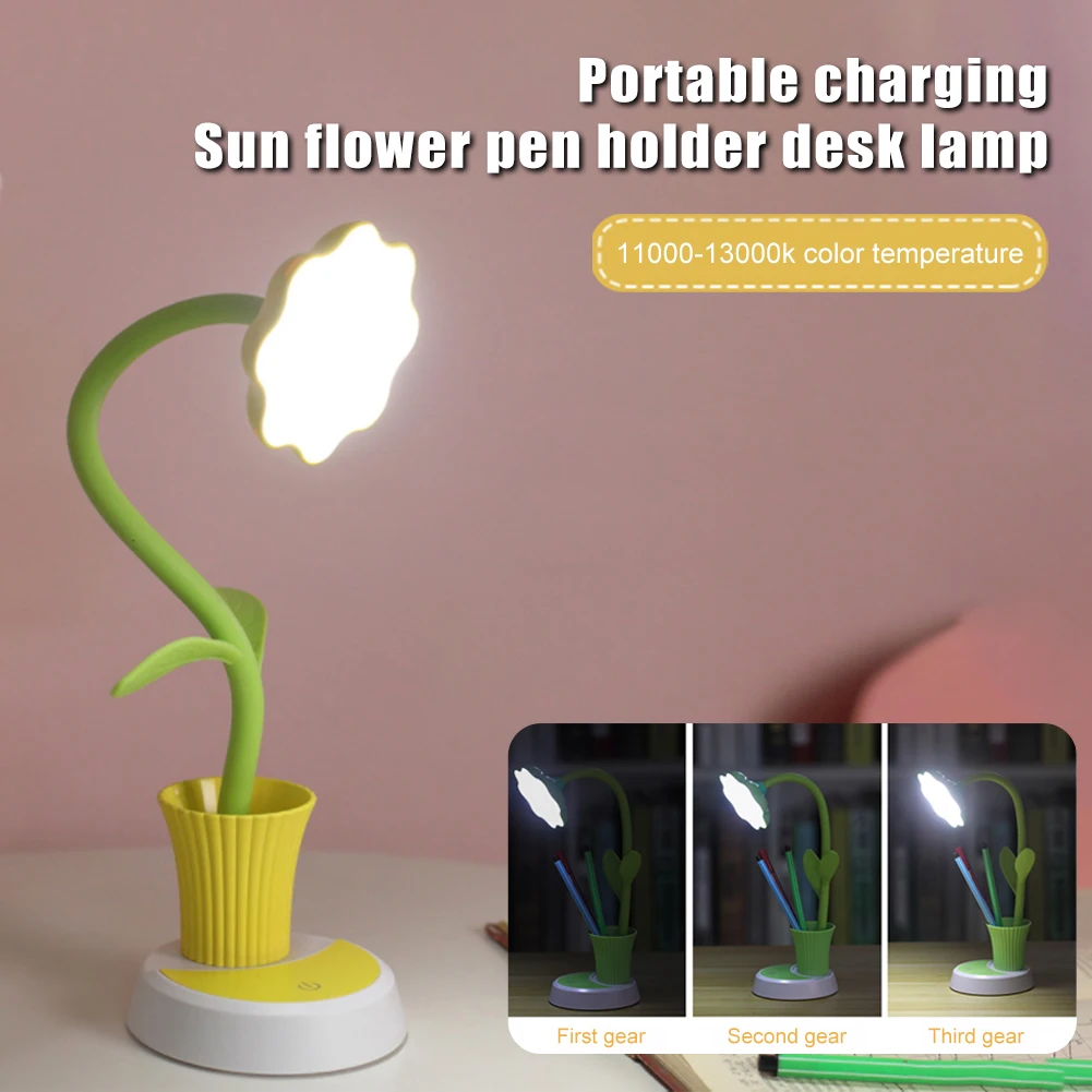Table Lamp with Pen Holder 3-Level Touch Sensor LED Desk Lamp Multi-function Nightlight Eye-Protection Reading Lamp for Students
Table Lamp with Pen Holder 3-Level Touch Sensor LED Desk Lamp Multi-function Nightlight Eye-Protection Reading Lamp for Students