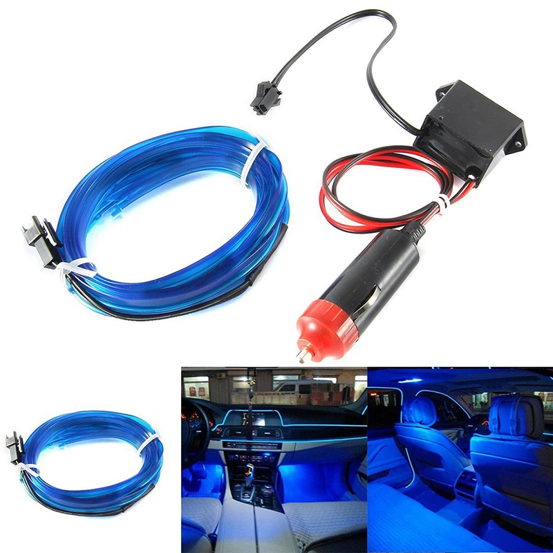 2M RGB LED Atmosphere Car Interior Ambient Light Fiber Wire Strip Light Blue Neon LED Auto Decorative Lamp
2M RGB LED Atmosphere Car Interior Ambient Light Fiber Wire Strip Light Blue Neon LED Auto Decorative Lamp