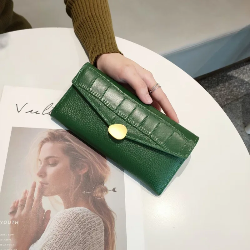 Women's Wallet Solid 2022 New Multifunctional Top Layer Leather Crocodile Pattern High-capacity Luxury Purse GENUINE LEATHER
Women's Wallet Solid 2022 New Multifunctional Top Layer Leather Crocodile Pattern High-capacity Luxury Purse GENUINE LEATHER