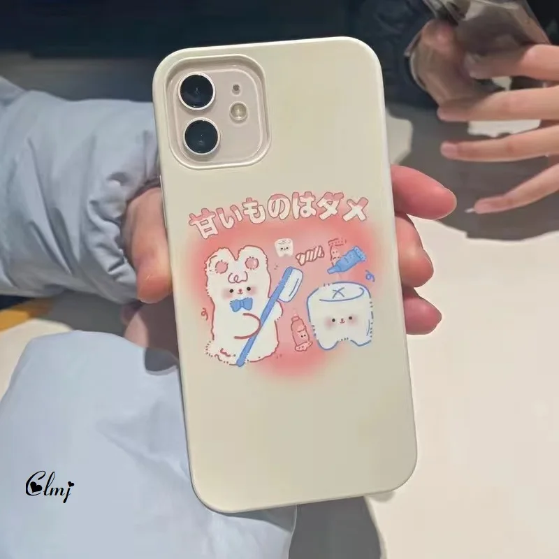 Clmj Cute Cartoon Bear Teeth Phone Case For iPhone 12 13 11 Pro Max XS XR SE 2020 7 8 Plus Animal Phone Case Silicone Cover INS
Clmj Cute Cartoon Bear Teeth Phone Case For iPhone 12 13 11 Pro Max XS XR SE 2020 7 8 Plus Animal Phone Case Silicone Cover INS