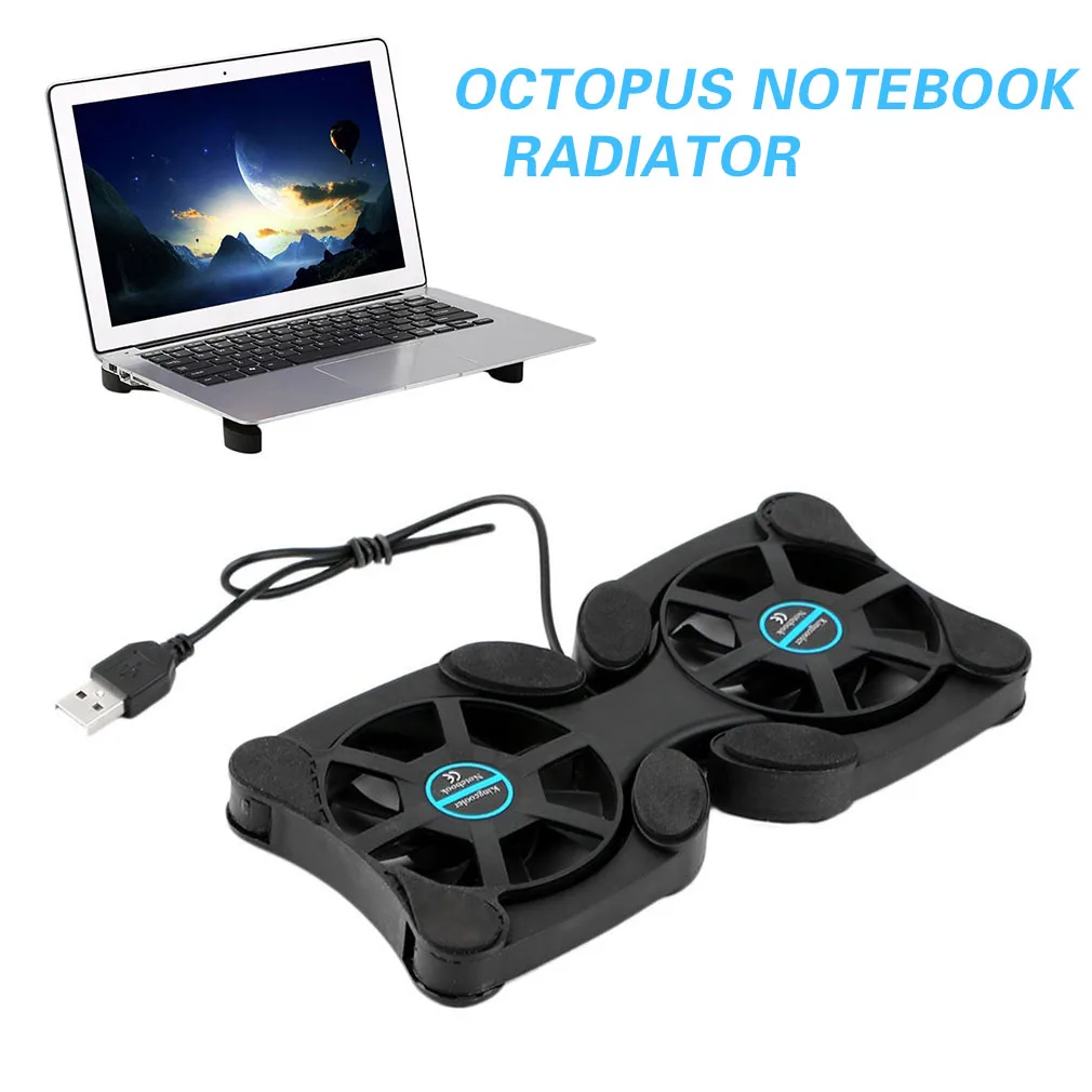 

Usb Port Cooling Pad Foldable Cooling Fan Mini Cpu Cooling Holder Phone Holder Hot Selling Laptop Desk Support For 7-15" Laptop
