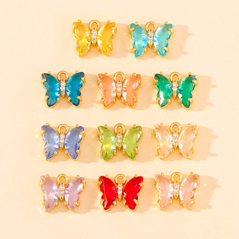 3Pcs 9x11mm New Fashion Colorful Glass Crystal Small Butterfly Charms For DIY Jewelry Making Earrings Popular Necklace Pendant
3Pcs 9x11mm New Fashion Colorful Glass Crystal Small Butterfly Charms For DIY Jewelry Making Earrings Popular Necklace Pendant
