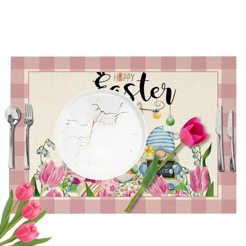 Easter Bunny Placemats Funny Easter Flower Rabbit Place Mats Waterproof Linen Place Mats With Rabbits Easter Eggs And Gnomes For
Easter Bunny Placemats Funny Easter Flower Rabbit Place Mats Waterproof Linen Place Mats With Rabbits Easter Eggs And Gnomes For