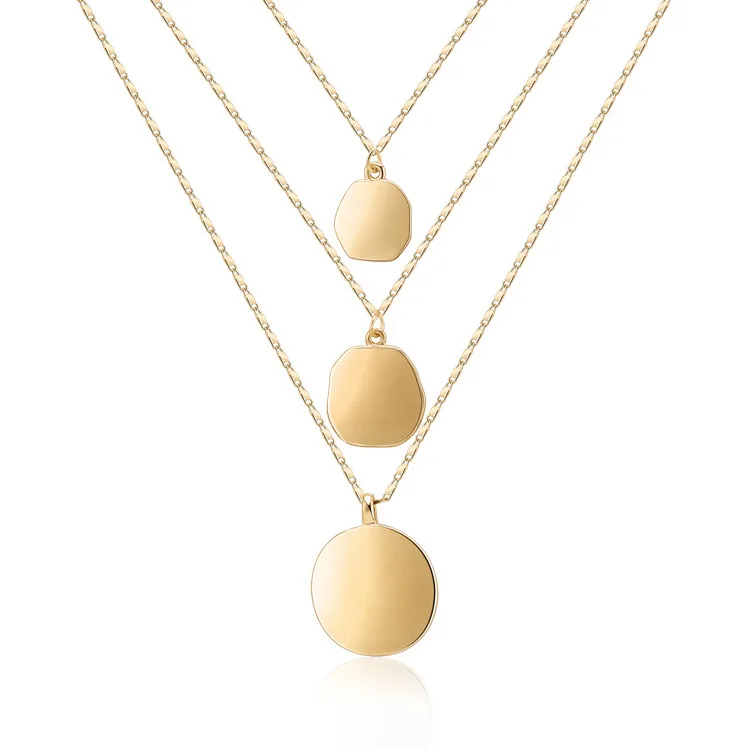2022 New Fashion Round Glossy Coin Pendant Necklace Multilayer Chain Adjustable Necklace for Women Jewelry
2022 New Fashion Round Glossy Coin Pendant Necklace Multilayer Chain Adjustable Necklace for Women Jewelry