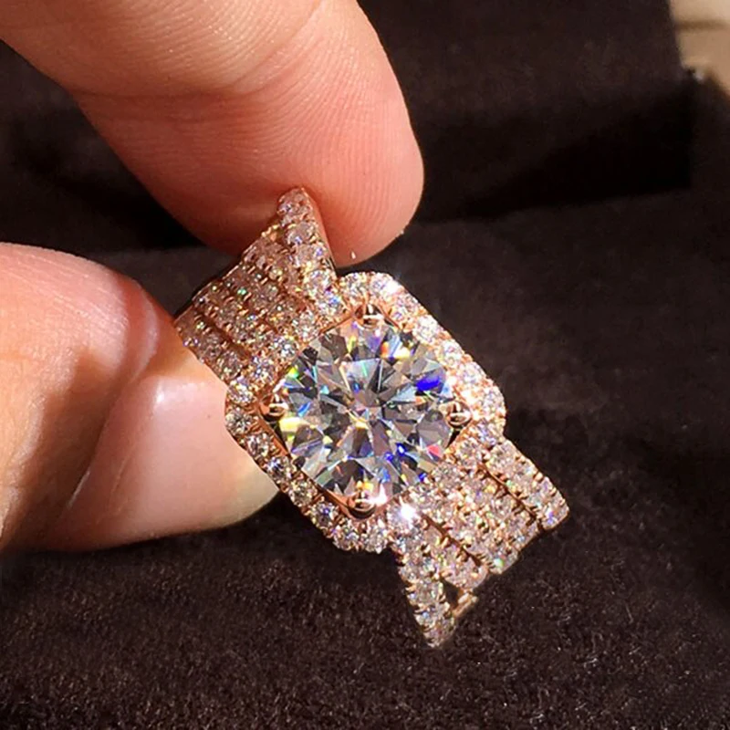 Ne'w Romantic Rose Gold Color Rings for Women Cross Design Bridal Wedding Ring Elegant Accessories Party Female Trendy Jewelry
Ne'w Romantic Rose Gold Color Rings for Women Cross Design Bridal Wedding Ring Elegant Accessories Party Female Trendy Jewelry