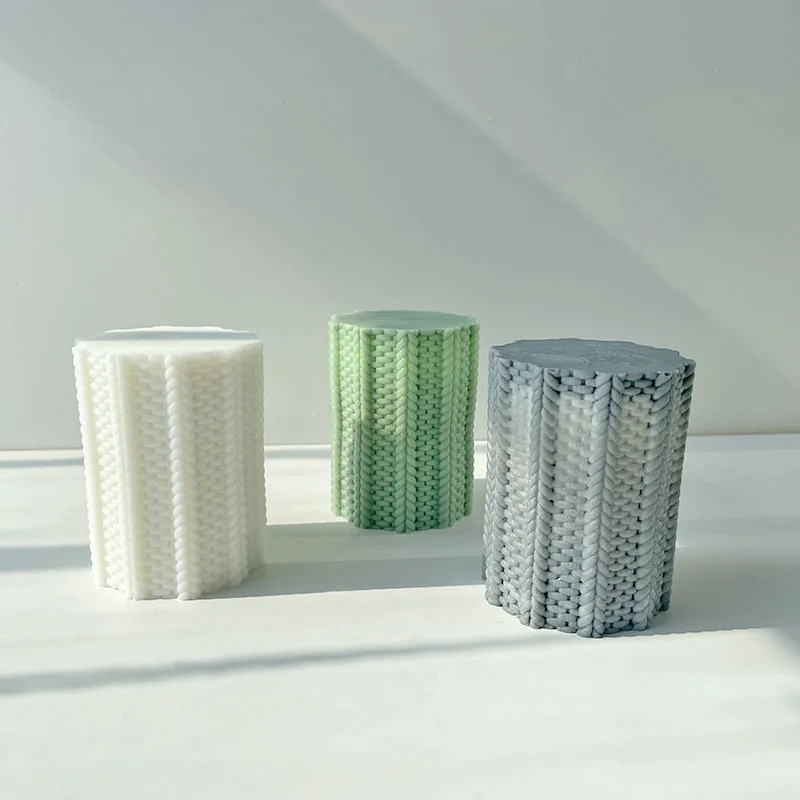 Geometric Woven Cylindrical Aromatherapy Candle Plaster Mold Handmade Soap Resin Mold Home Decor Craft Candle Making Supplies
Geometric Woven Cylindrical Aromatherapy Candle Plaster Mold Handmade Soap Resin Mold Home Decor Craft Candle Making Supplies