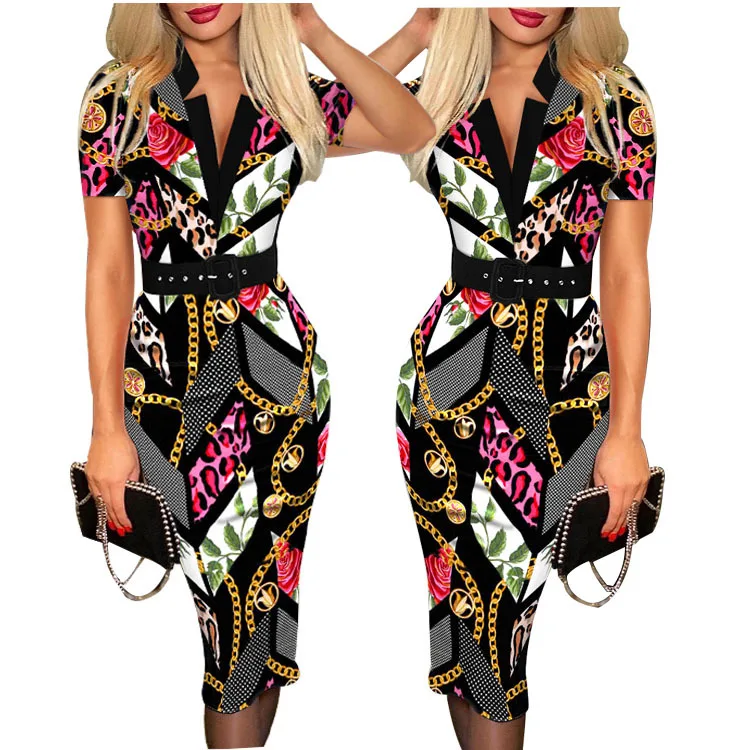 Printed Slim Midi Dress for Women 2021 Summer Fashion Sexy Short-sleeved Mid-waist Midi Dresses
Printed Slim Midi Dress for Women 2021 Summer Fashion Sexy Short-sleeved Mid-waist Midi Dresses