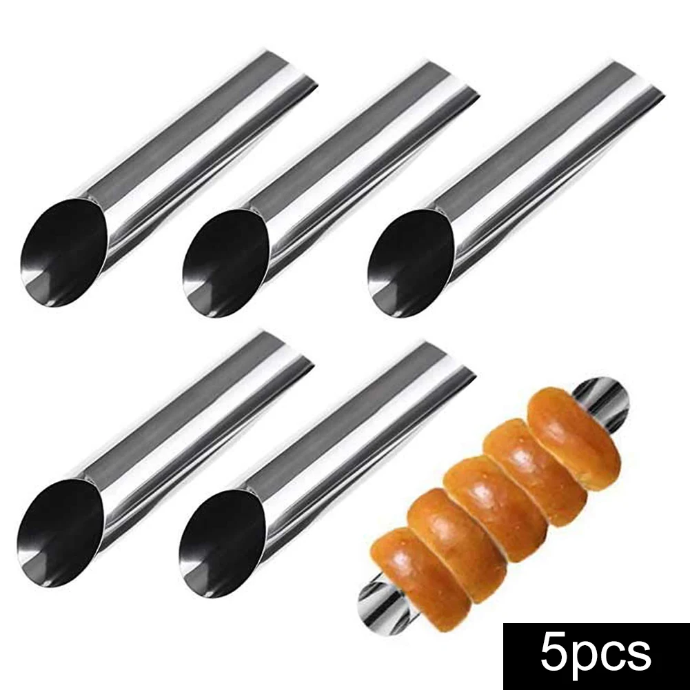 5pcs DIY Horn Croissants Mold Cake Baking Moulds Cannoli Screw Tubes For Cake And Bread Pastry Cream Mold Party Kitchen Tool
5pcs DIY Horn Croissants Mold Cake Baking Moulds Cannoli Screw Tubes For Cake And Bread Pastry Cream Mold Party Kitchen Tool