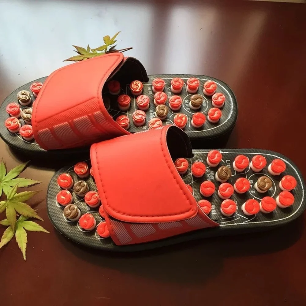 One Pair Foot Massage Shoes Rotating Foot Acupuncture Relaxation Slipper Stress for Man Sandals and Healthy Women Reflex
One Pair Foot Massage Shoes Rotating Foot Acupuncture Relaxation Slipper Stress for Man Sandals and Healthy Women Reflex